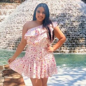 Buddy Love Sofia one shoulder party dress. Worn once. Size Large